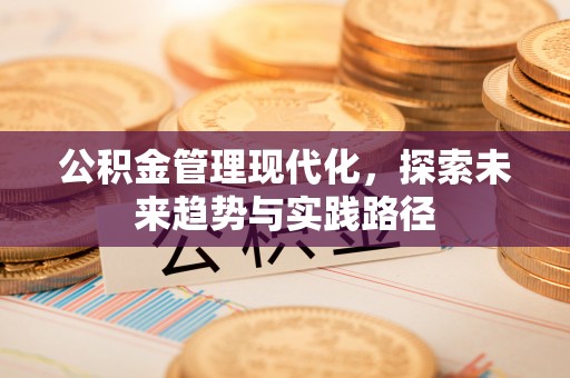 姜堰公积金管理现代化，探索未来趋势与实践路径