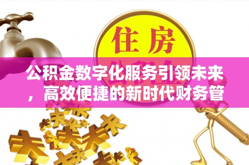 姜堰公积金数字化服务引领未来，高效便捷的新时代财务管理