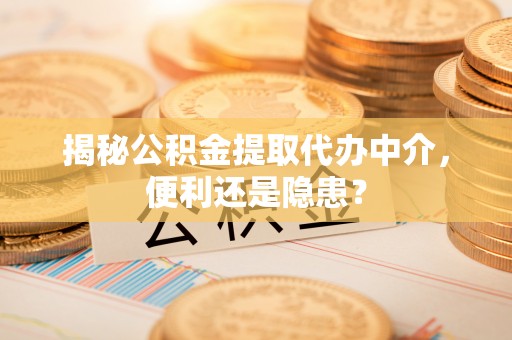 姜堰揭秘公积金提取代办中介，便利还是隐患？