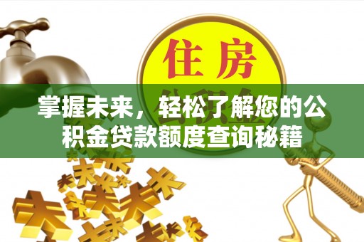 姜堰掌握未来，轻松了解您的公积金贷款额度查询秘籍