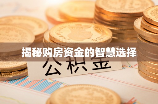 姜堰揭秘购房资金的智慧选择
