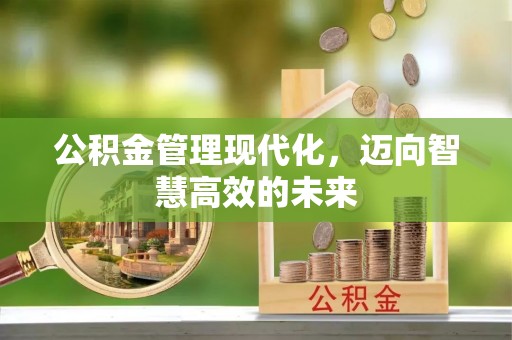 姜堰公积金管理现代化，迈向智慧高效的未来