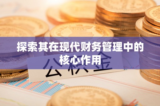 姜堰探索其在现代财务管理中的核心作用