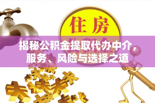 姜堰揭秘公积金提取代办中介，服务、风险与选择之道