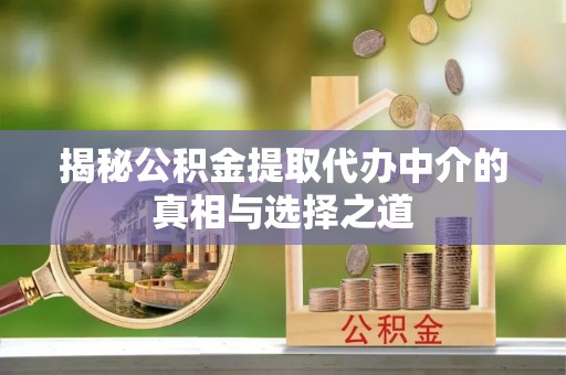姜堰揭秘公积金提取代办中介的真相与选择之道