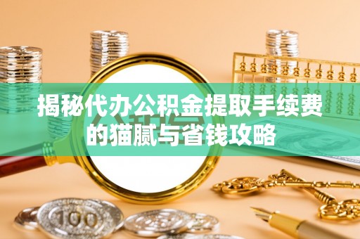 姜堰揭秘代办公积金提取手续费的猫腻与省钱攻略