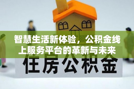 姜堰智慧生活新体验，公积金线上服务平台的革新与未来