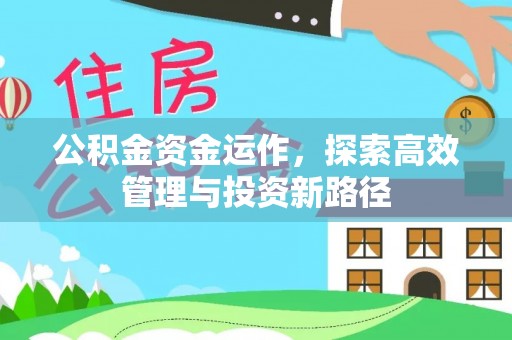 姜堰公积金资金运作，探索高效管理与投资新路径