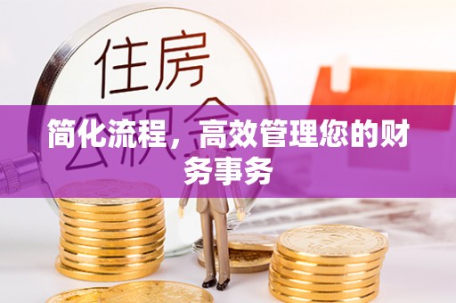 姜堰简化流程，高效管理您的财务事务