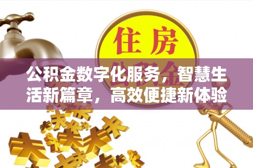 姜堰公积金数字化服务，智慧生活新篇章，高效便捷新体验