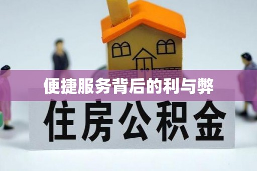 姜堰便捷服务背后的利与弊