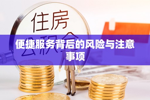 姜堰便捷服务背后的风险与注意事项